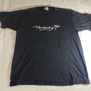 Vintage Citytv City TV Toronto Tshirt Black Getra One Size Media Tee Y2K 90’s